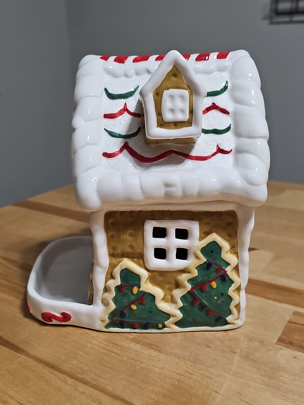 ​Vintage Lefton 2004 Gingerbread House People Treater Candy Dish Boxed #18154 - Picture 2 of 7